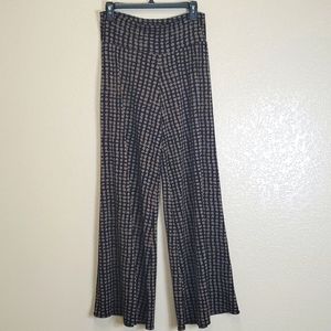 Clara Sun Woo Geometric Wide Leg Pants Medium Flawed